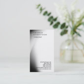 Trendy Black Grey White Monogram Visitekaartje