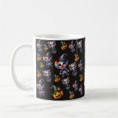 Trendy Black Halloween Koffiemok (Links)