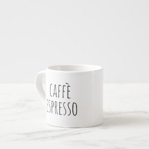 Trendy Black Handwrite Farmhouse Italiaans Espresso Kop