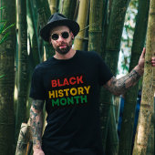 Trendy Black History Maand T-shirt