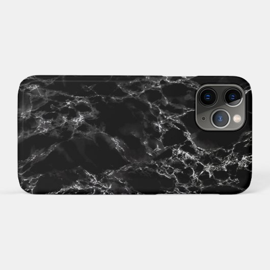 Trendy Black Marble Stone Case-Mate iPhone Case (Achterkant (horizontaal))