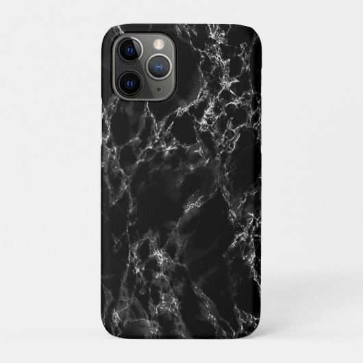 Trendy Black Marble Stone Case-Mate iPhone Case (Achterkant)