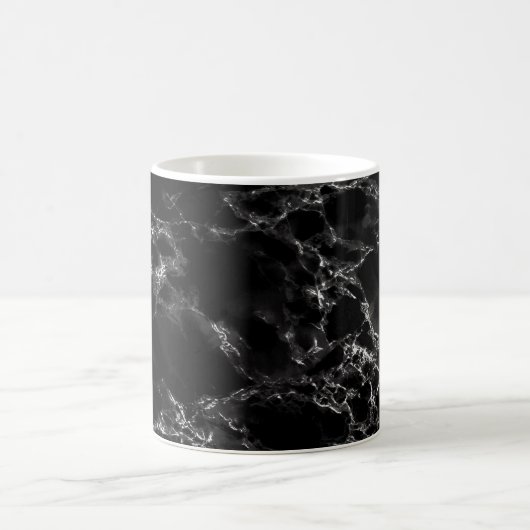 Trendy Black Marble Stone Magische Mok (Center)