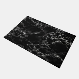 Trendy Black Marble Stone - Modern - Deurmat