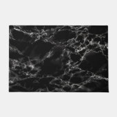 Trendy Black Marble Stone - Modern - Deurmat (Voorkant)
