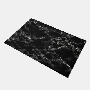 Trendy Black Marble Stone - Modern Deurmat