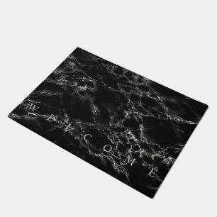 Trendy Black Marble Stone - Welkom Deurmat