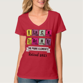 Trendy Black Month in rumoe Chemistry Black Teache T-shirt