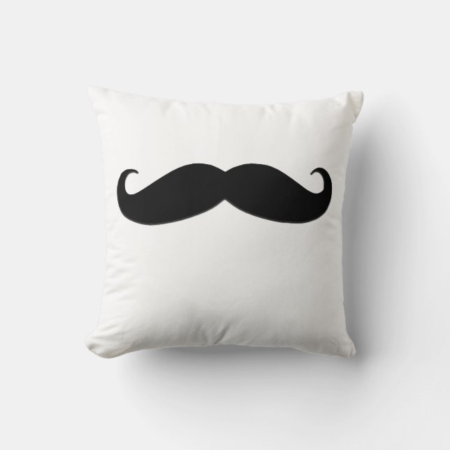 Trendy Black Mustache American MoJo Pillow Kussen (Voorkant)