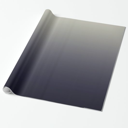 Trendy Black Ombre Gradient Cadeaupapier (Uitgerold)