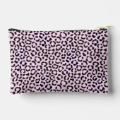 Trendy Black & Pink Leopard Fur Effect Rpt Pattern Etui (Achterkant)