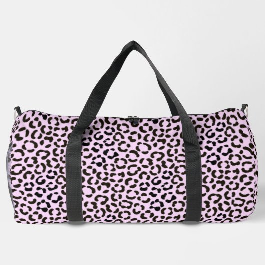 Trendy Black & Pink Leopard Fur Effect Rpt Pattern Plunjezak (Achterkant)
