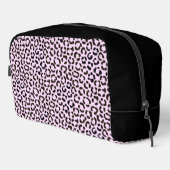 Trendy Black & Pink Leopard Fur Effect Rpt Pattern Toilettasje (Rechterhoek)