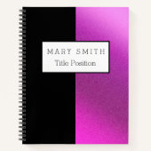 Trendy Black Pink Notitieboek (Voorkant)