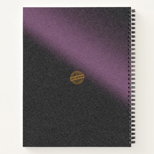 Trendy Black Pink Silver Notitieboek (Achterkant)