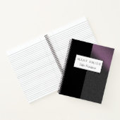 Trendy Black Pink Silver Notitieboek (Binnen)