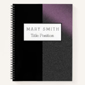 Trendy Black Pink Silver Notitieboek (Voorkant)