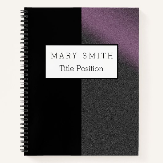 Trendy Black Pink Silver Notitieboek (Voorkant)