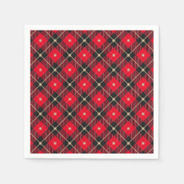 Trendy Black Red Pset Servet