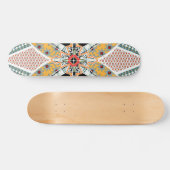 Trendy Black Red Yellow Tribal Skateboard Deck (Horizontaal)