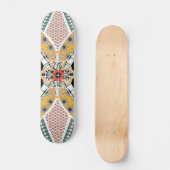 Trendy Black Red Yellow Tribal Skateboard Deck (Voorkant)