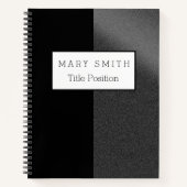 Trendy Black Silver Notitieboek (Voorkant)