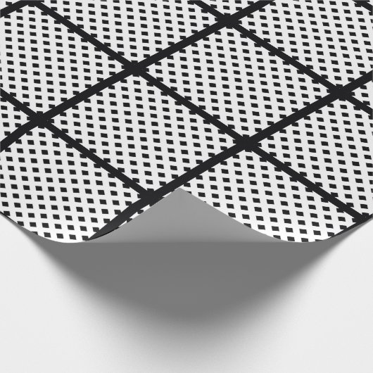 TRENDY BLACK SQUARE WRAP CADEAUPAPIER (Hoek)