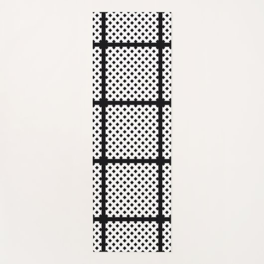 TRENDY BLACK SQUARE YOGAMAT (Voorkant)