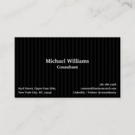 Trendy Black Stripes Geometric Pattern Modern Chic Visitekaartje