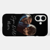 Trendy Black SuperDAD Moderne foto Case-Mate iPhone Case (Achterkant (horizontaal))