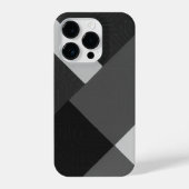 Trendy Black, White and Gray Patterned Phone Case iPhone Hoesje (Achterkant)