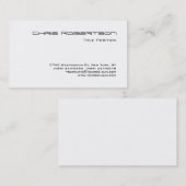 Trendy Black White charming Visitekaartje (Voorkant / Achterkant)