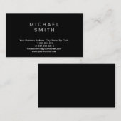 Trendy Black White Consultant Visitekaartje (Voorkant / Achterkant)