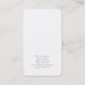 Trendy Black White Creative Consultant Manager Visitekaartje (Achterkant)