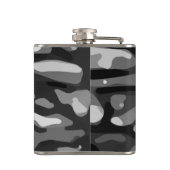 Trendy Black White Grey Abstract Pattern Heupfles (Achterkant)