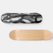 Trendy Black White Grey Abstract Pattern Persoonlijk Skateboard (Horizontaal)