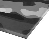 Trendy Black White Grey Abstract Pattern Snijplank (Hoek)