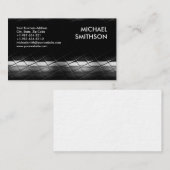 Trendy Black White Grey Pattern Visitekaartje (Voorkant / Achterkant)