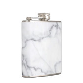 Trendy Black White Marble Stone Heupfles (Rechts)