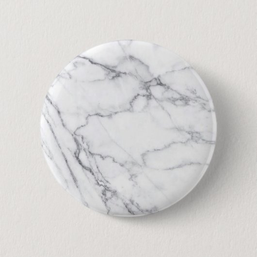 Trendy Black White Marble Stone Ronde Button 5,7 Cm (Voorkant)