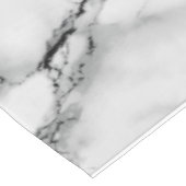 Trendy Black & White Marble Stone - Voeg uw brief Tafelkleed (Gekanteld)