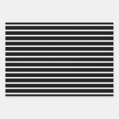 Trendy Black White Photo Collage 18th Birthday Inpakpapier Vel (Voorkant 2)