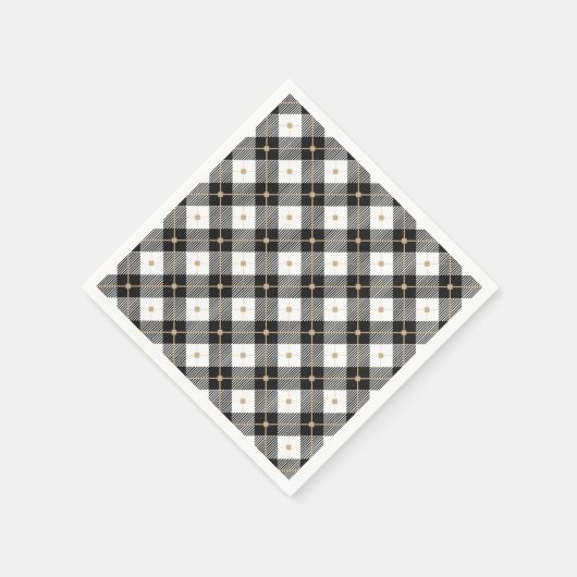 Trendy Black White Play Servet (Hoek)