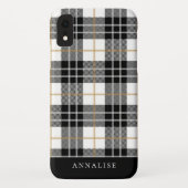 Trendy Black/White Plays Pattern Case-Mate iPhone Case (Achterkant)