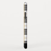 Trendy Black/White Plays Pattern Case-Mate iPhone Case (Achterkant/rechts)