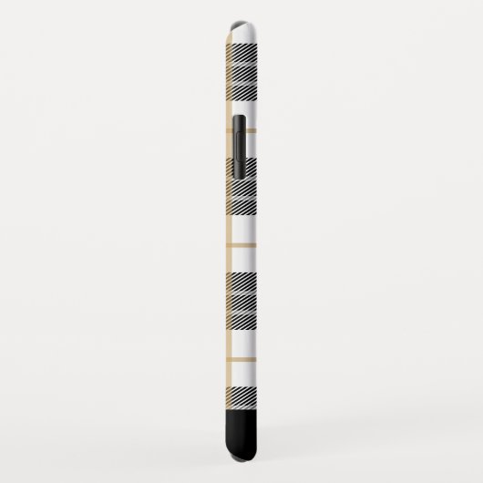 Trendy Black/White Plays Pattern Case-Mate iPhone Case (Achterkant/rechts)