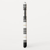 Trendy Black/White Plays Pattern Case-Mate iPhone Case (Achterkant/links)