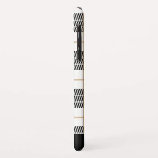 Trendy Black/White Plays Pattern Case-Mate iPhone Case (Achterkant/links)