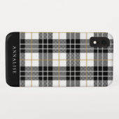 Trendy Black/White Plays Pattern Case-Mate iPhone Case (Achterkant (horizontaal))