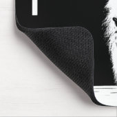 Trendy Black White Pop Art Lion Head Sjabloon Muismat (Hoek)